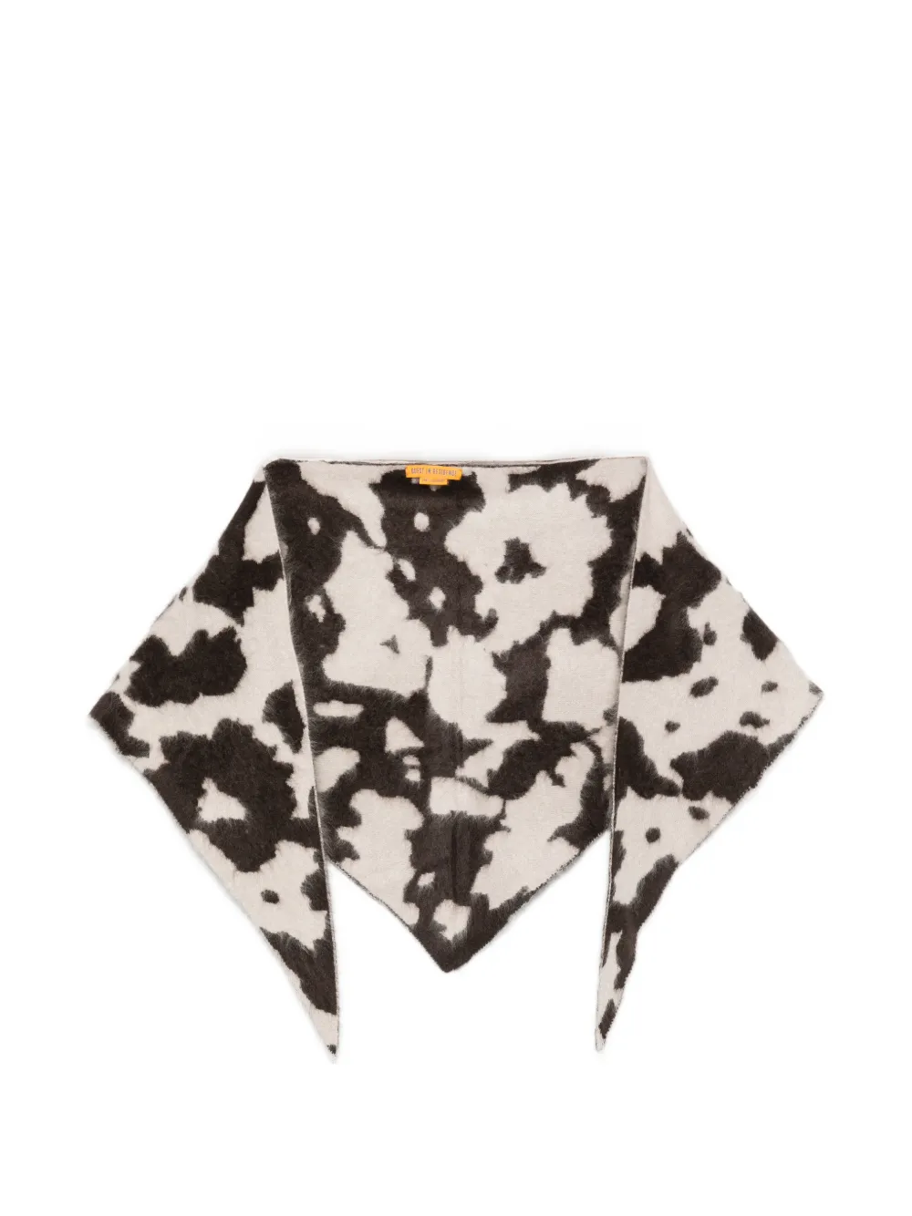 Guest In Residence cow-print triangular scarf