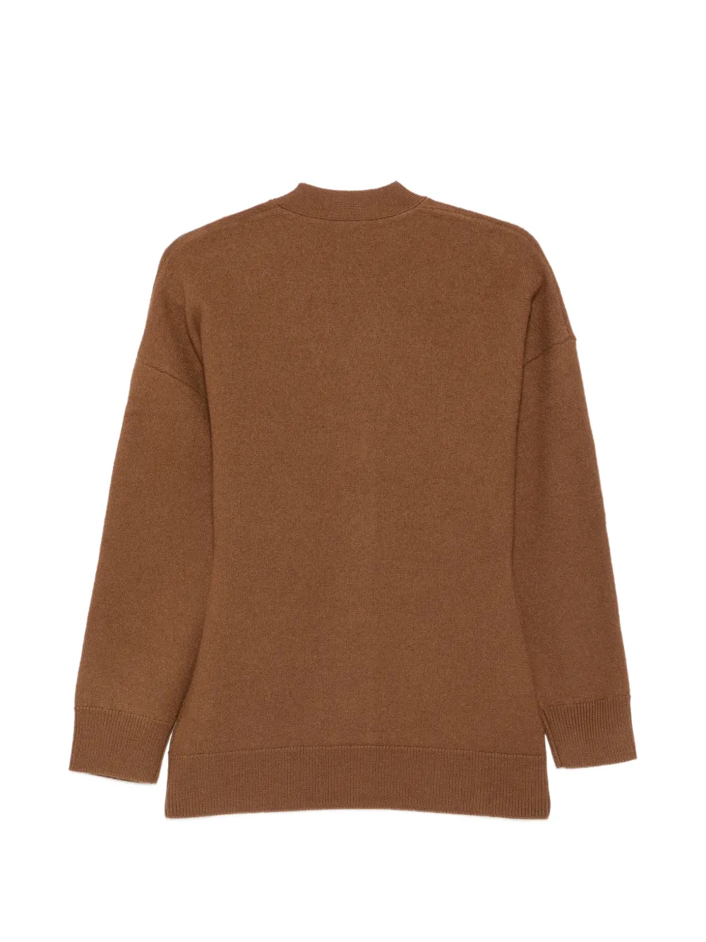 Filippa K Hourglass Felted V-neck button-up cardigan Bruin