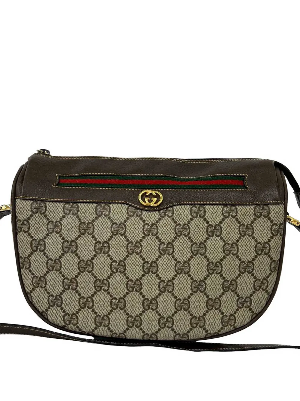 Gucci Pre-Owned 20th Century GG Supreme Web crossbody bag - Toni neutri