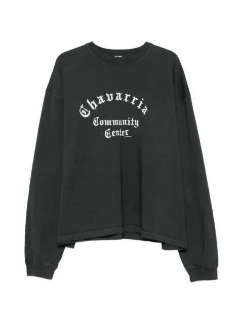 Willy Chavarria Community Center Buffalo faded long-sleeve T-shirt