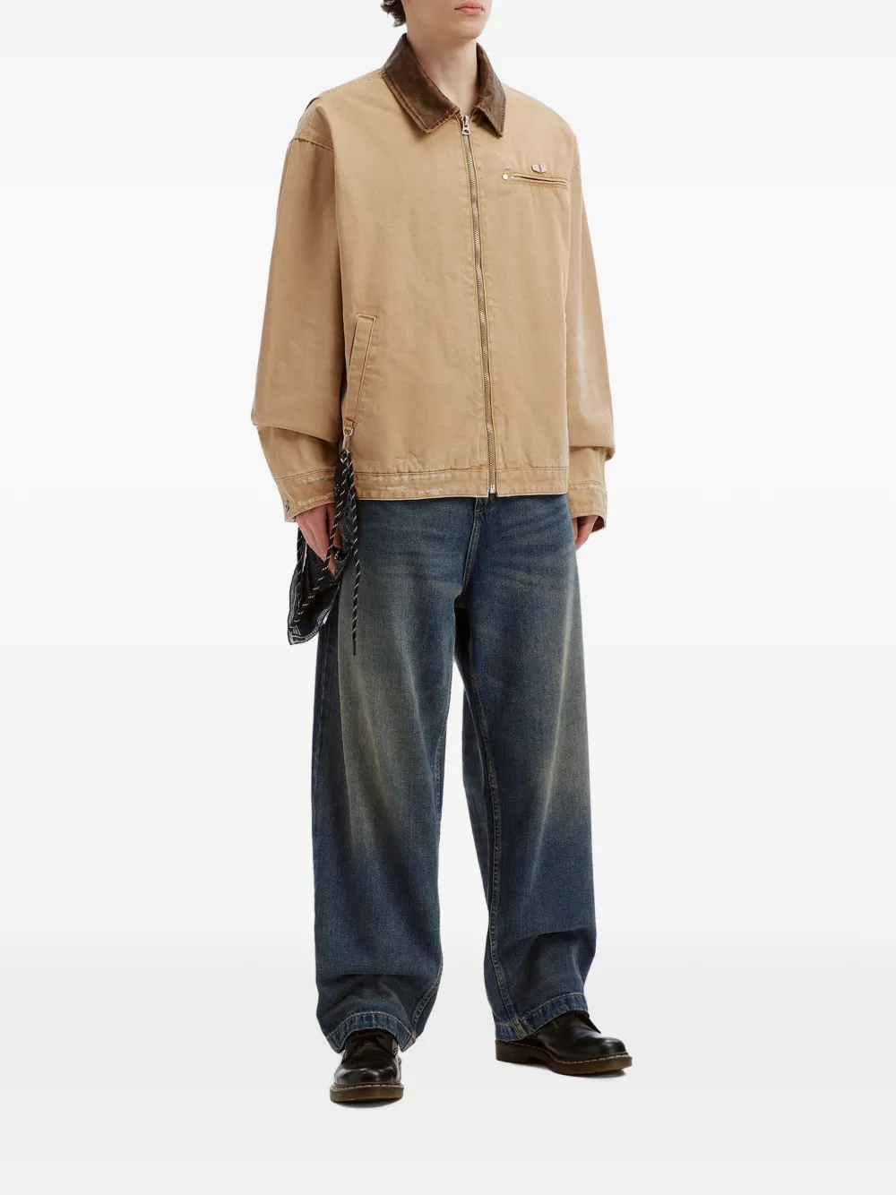 Musium Div. Jack met contrastkraag Beige