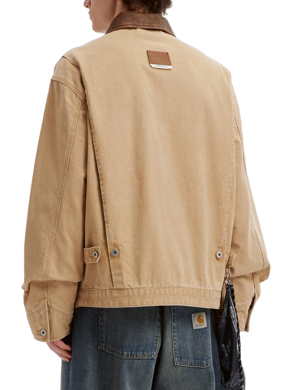 Musium Div. Jack met contrastkraag Beige