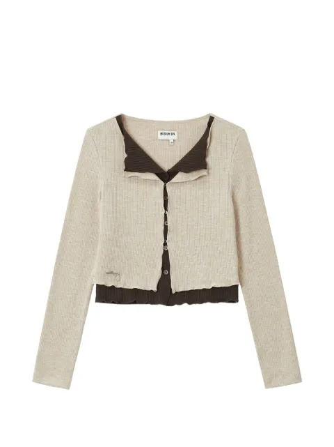 Musium Div. layered-effect ribbed cardigan