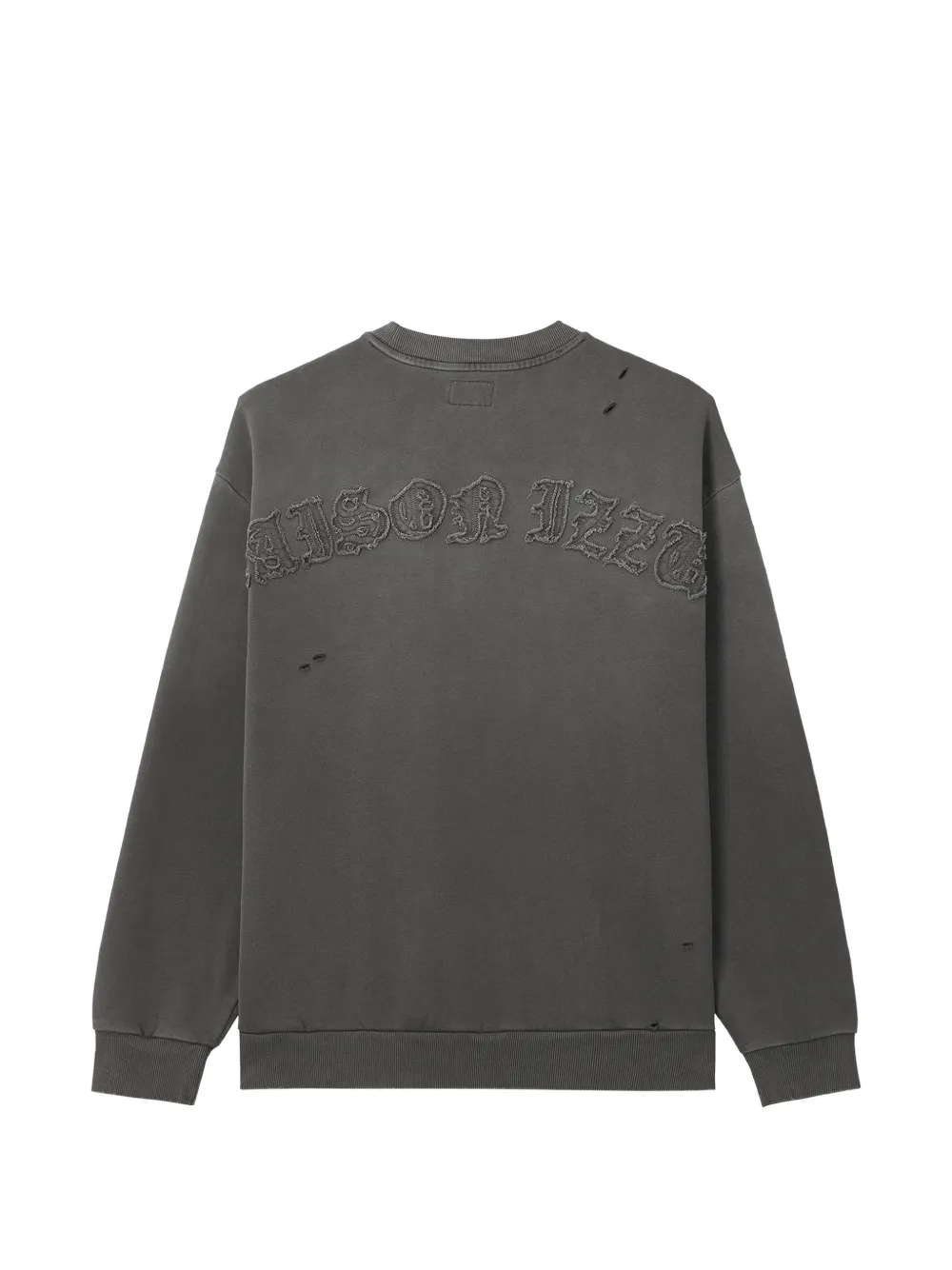 izzue Sweater met logopatch Grijs