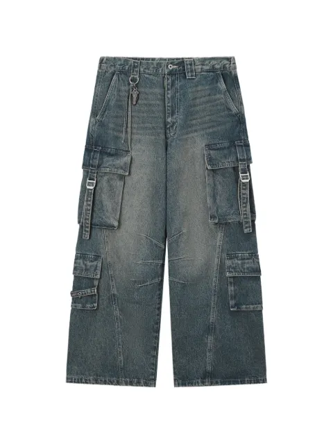 Musium Div. faded multi-pocket cargo pants