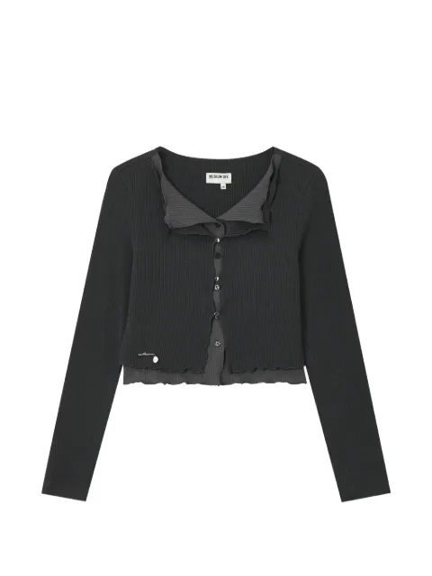 Musium Div. Gerippter Cardigan im Layering-Look