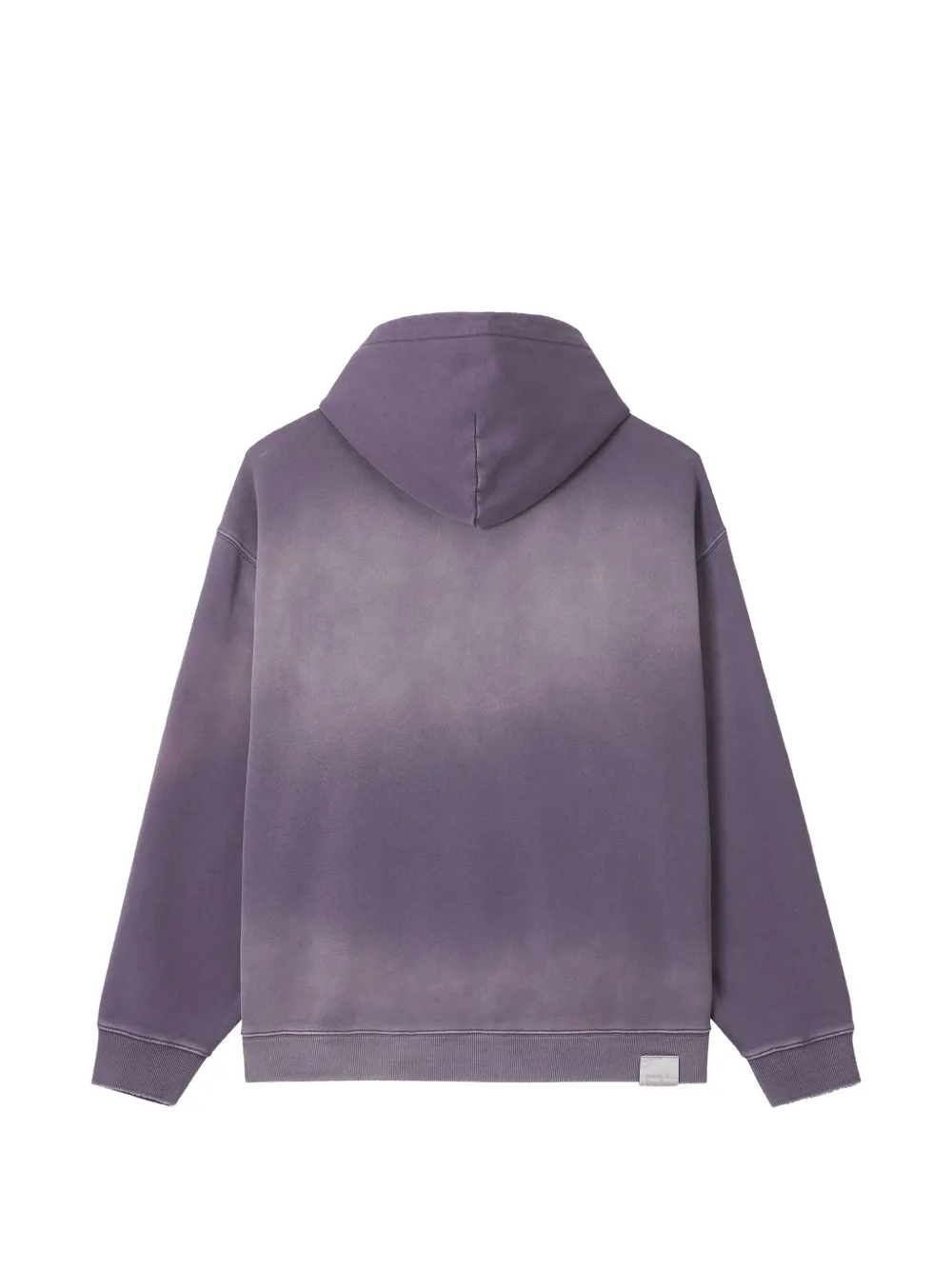 izzue Hoodie met vervaagd effect en grafische print Paars