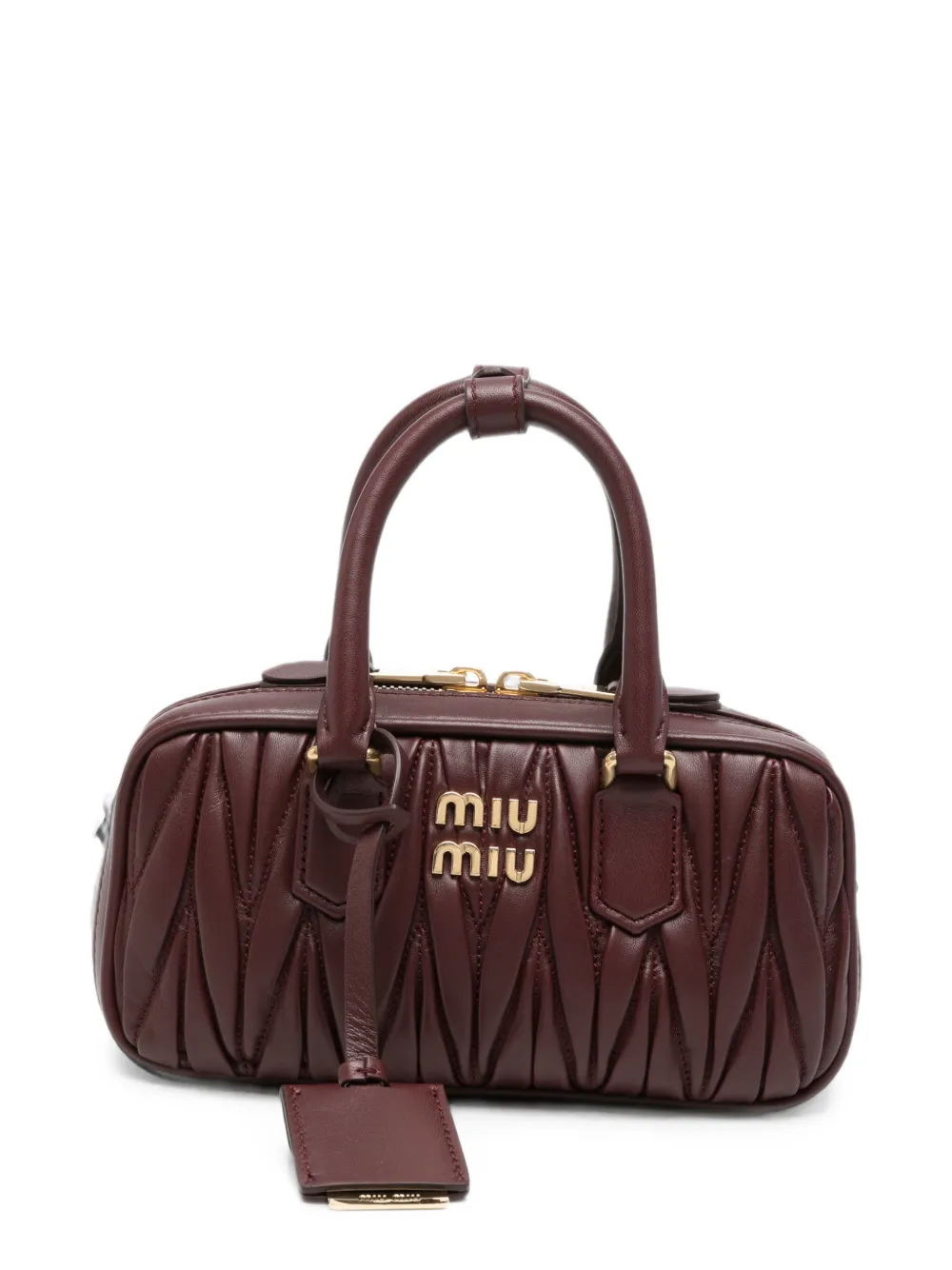 Miu Kleine leren shopper Rood