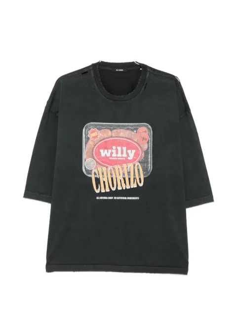 Willy Chavarria Especial Chorizo Buffalo graphic-print distressed T-shirt