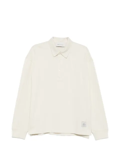 AMI Paris logo-patch polo shirt