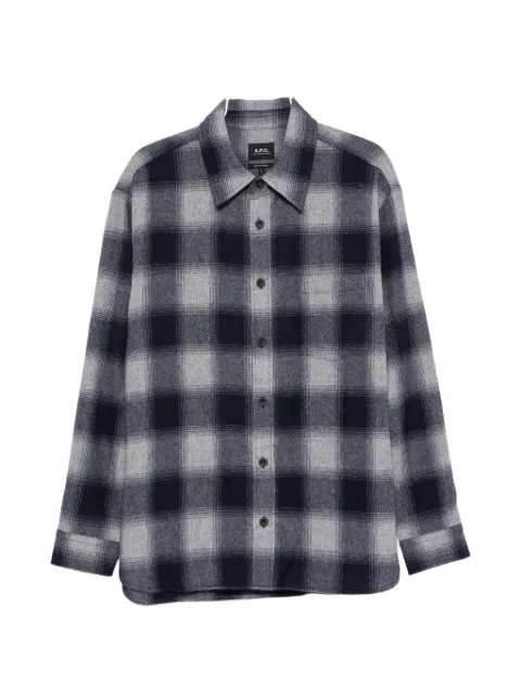 A.P.C. check-pattern shirt
