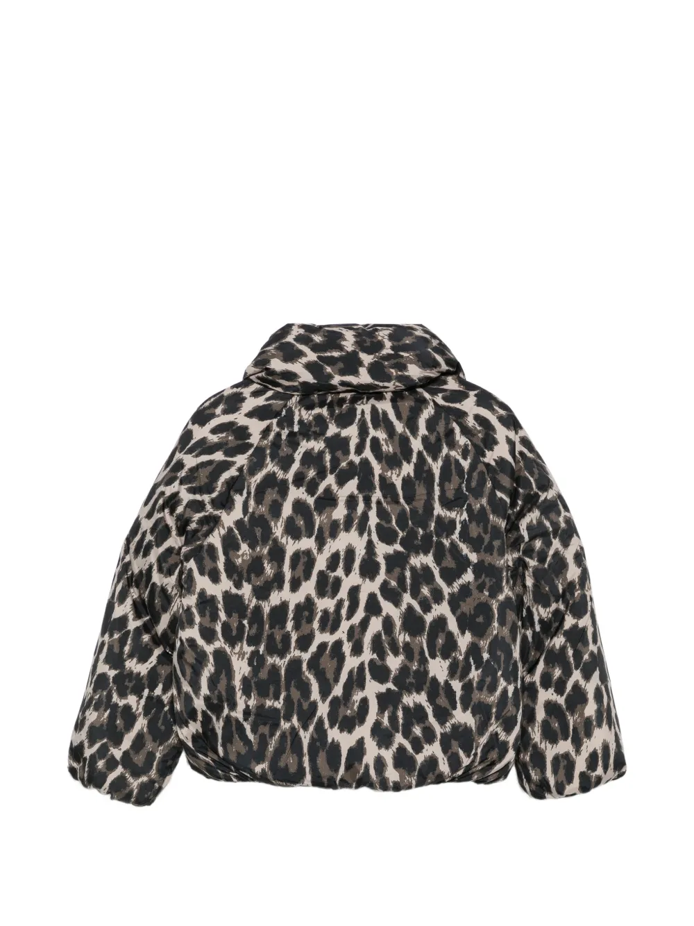 Molo Heylee gewatteerd jack met luipaardprint Beige