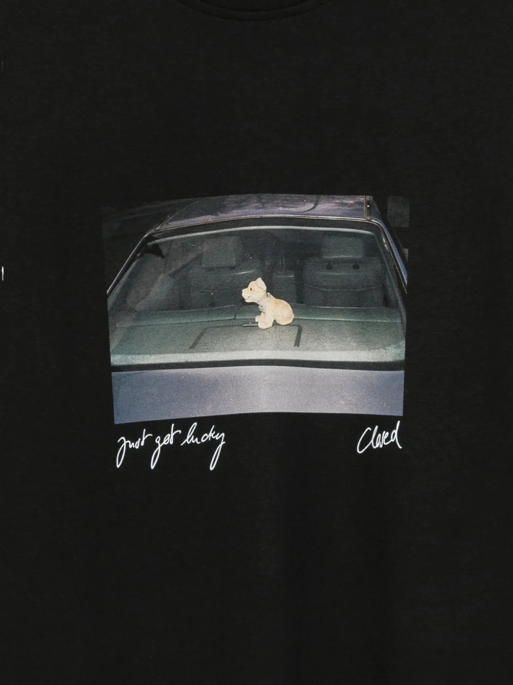 Closed T-shirt met grafische print Zwart