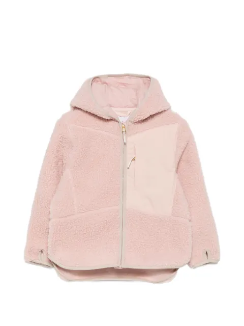 Molo Uberto fleece-texture hooded jacket