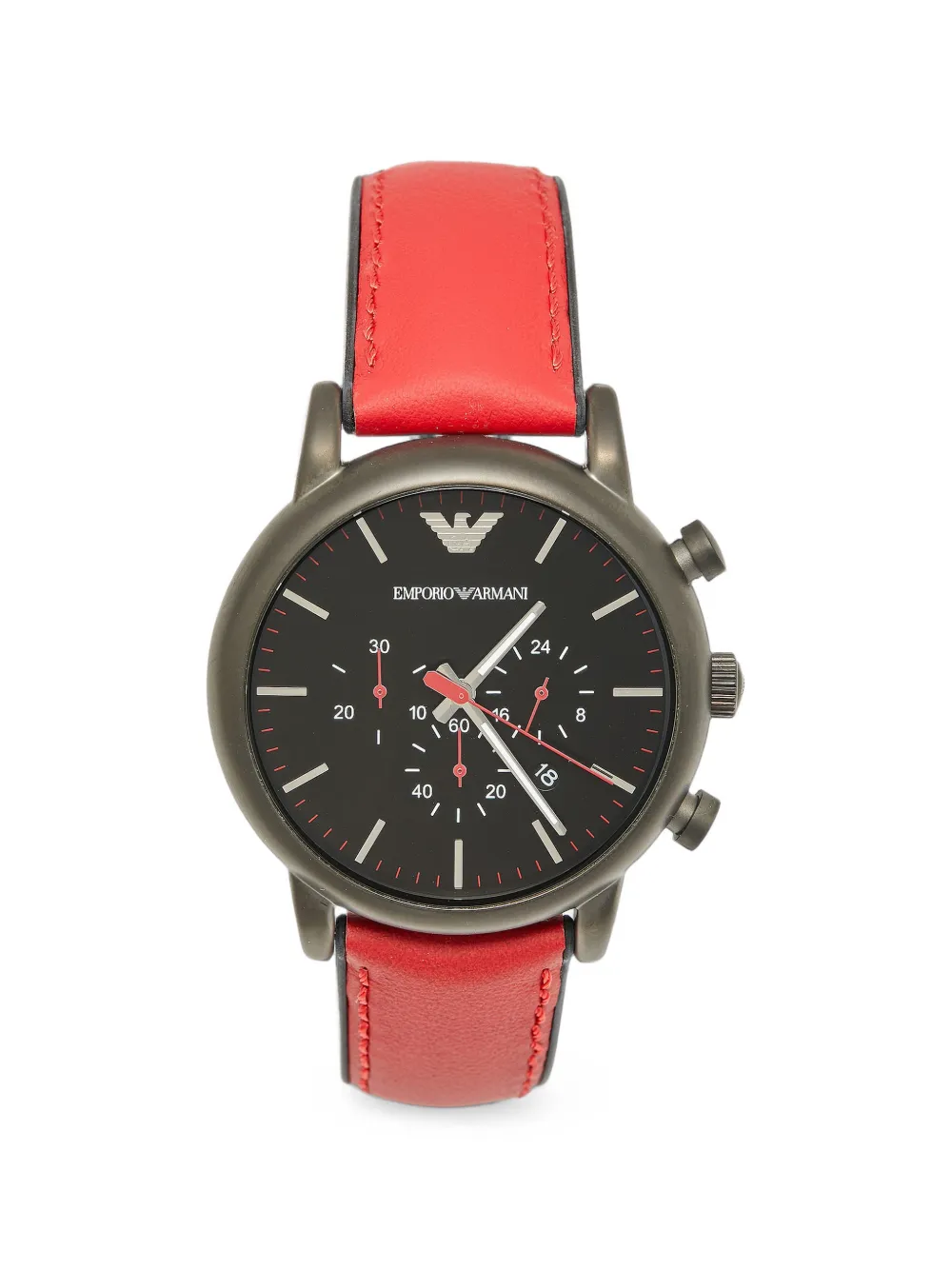Emporio Armani Pre-Owned Luigi 46mm watch - Nero