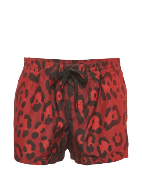 Dolce & Gabbana Pre-Owned Leopard-print swim shorts