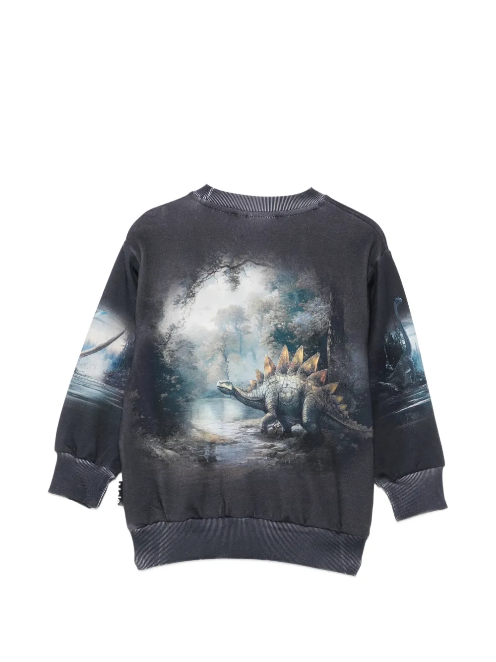 Molo Mattis trui met dinosaurus-print Blauw