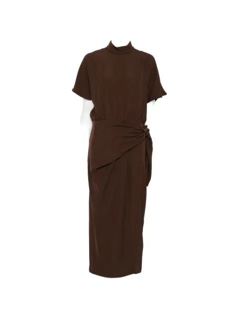 RAME draped mock-neck midi dress