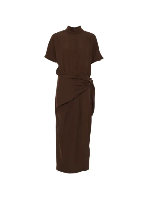 RAME draped mock-neck midi dress