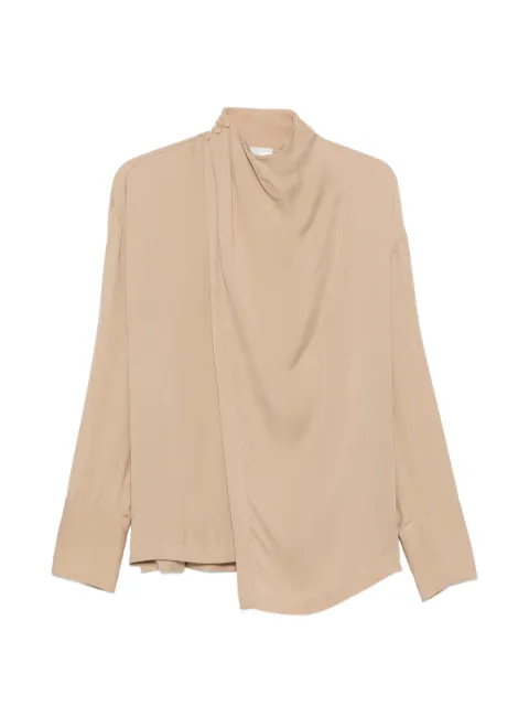 RAME draped button-fastening shirt