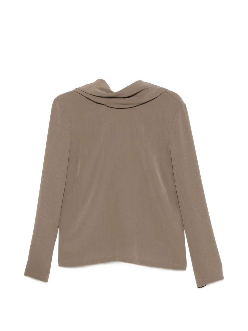 RAME cowl-neck backless blouse