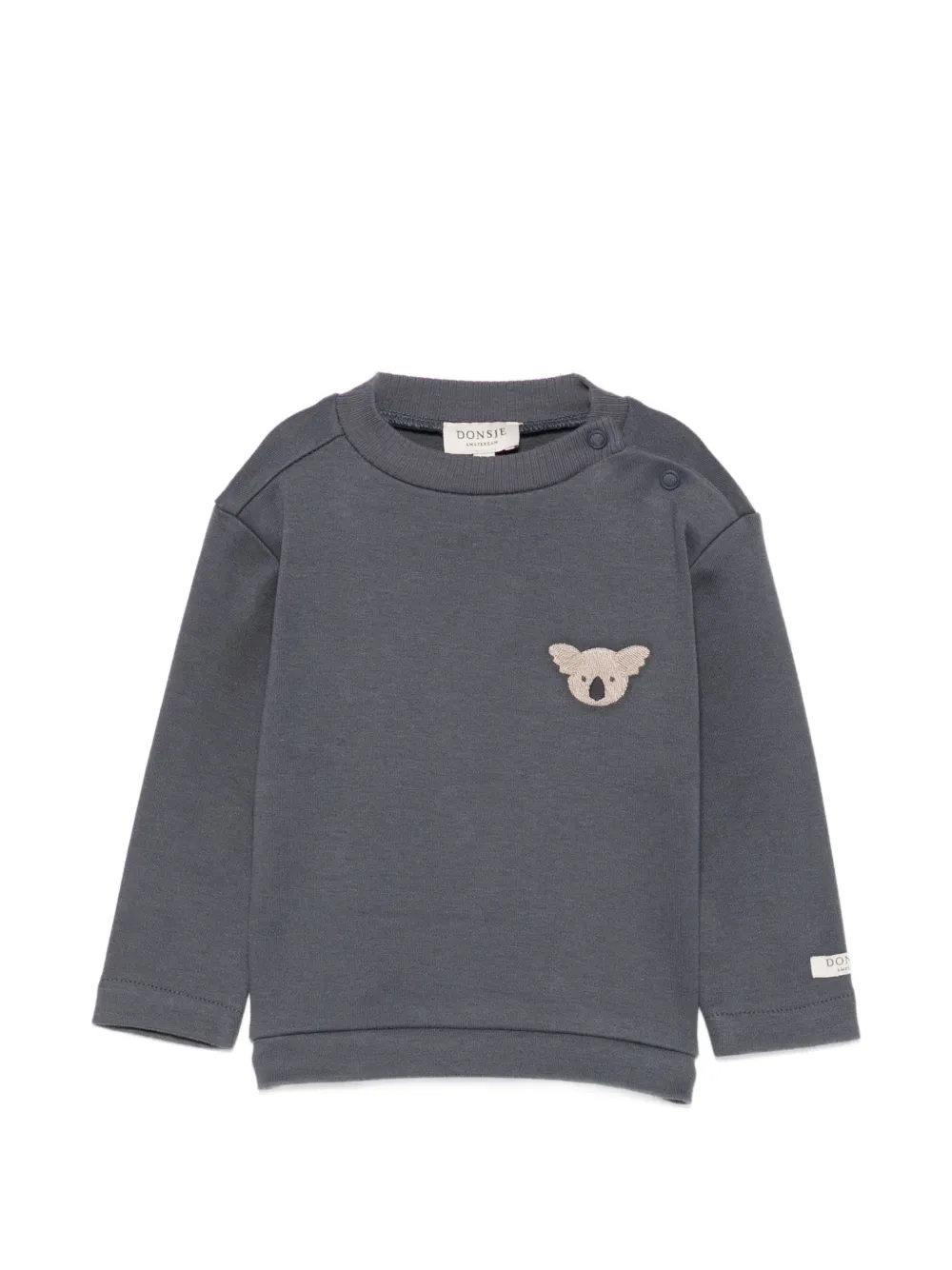 Donsje Jorijn koala-patchwork sweatshirt - Blu
