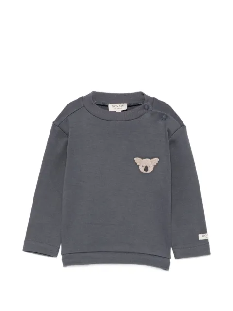 Donsje Jorijn koala-patchwork sweatshirt