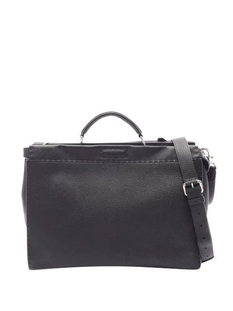Fendi Pre-Owned 2000-2010 Large Leather Selleria Peekaboo Iconic Fit Bag business bag