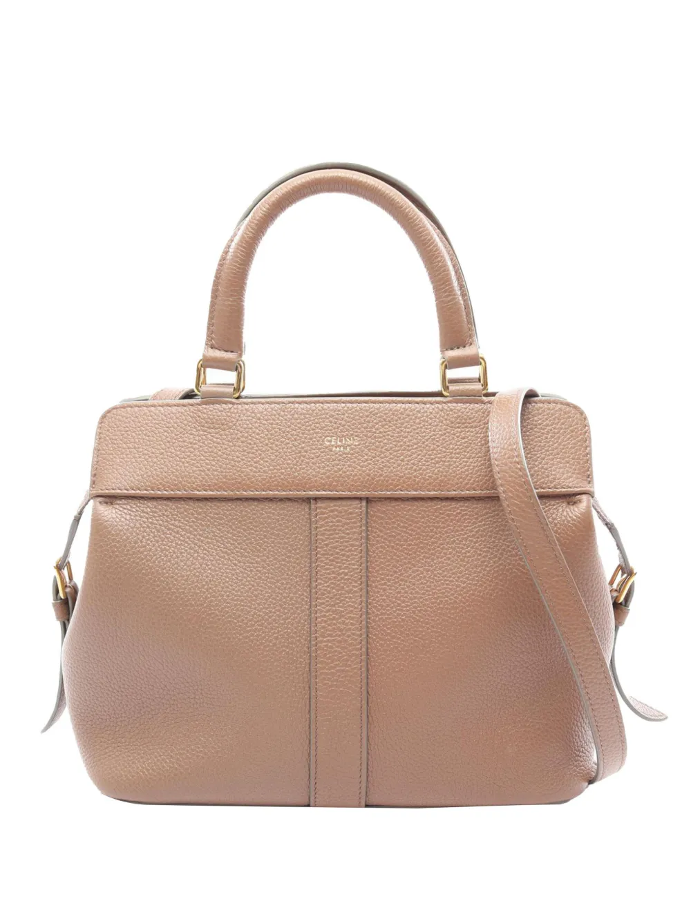 Celine Pre-Owned 2000-2026 Small Cabas de France Leather satchel - Marrone