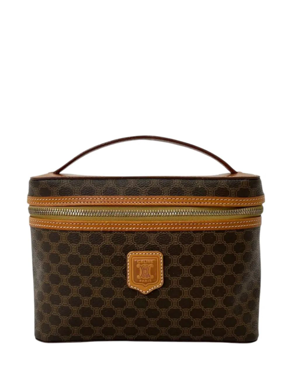 Celine Pre-Owned 1996 Macadam vanity bag - Marrone