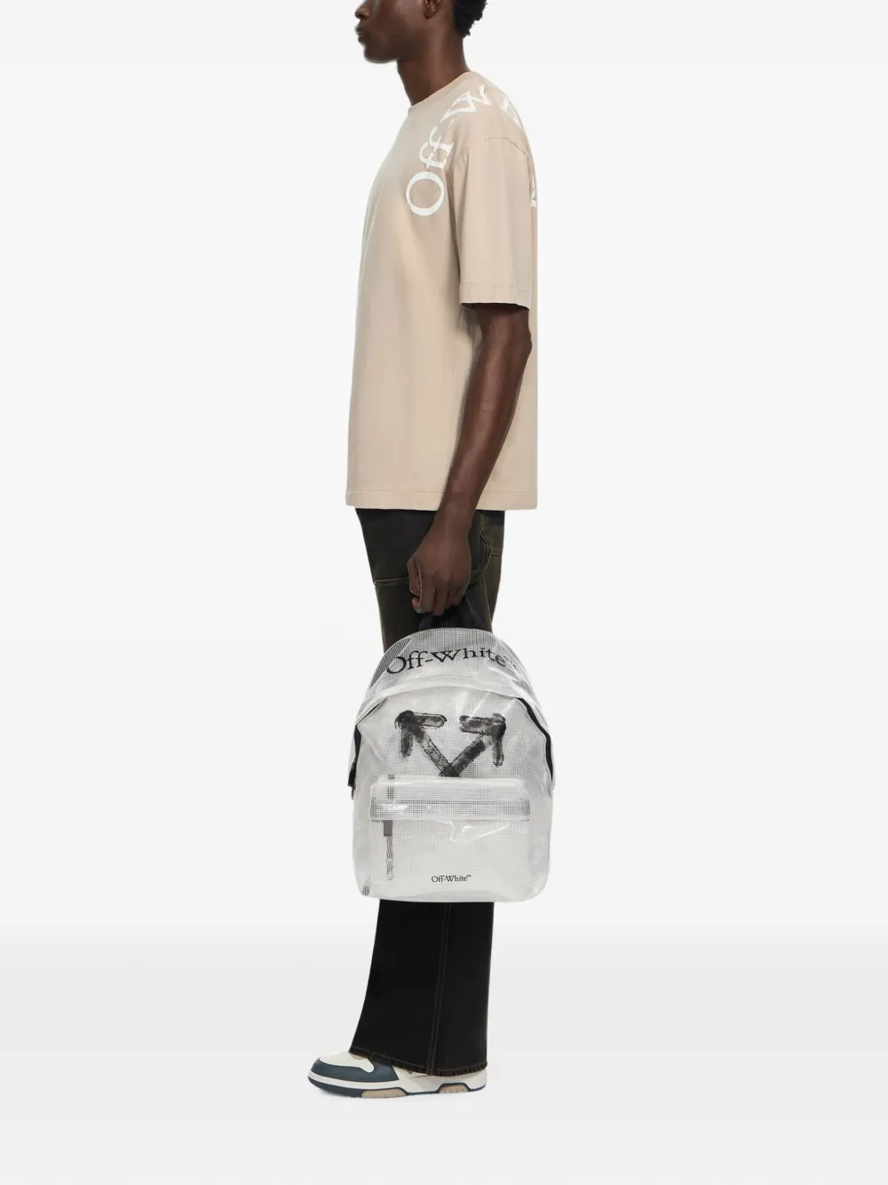 Off-White Heritage ripstop rugzak Wit