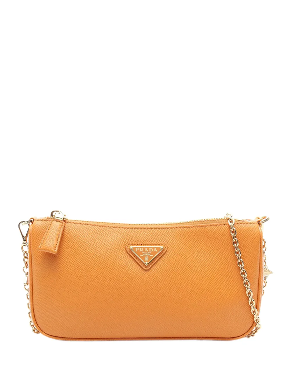 Prada Pre-Owned 2013-2026 Saffiano Chain shoulder bag - Arancione