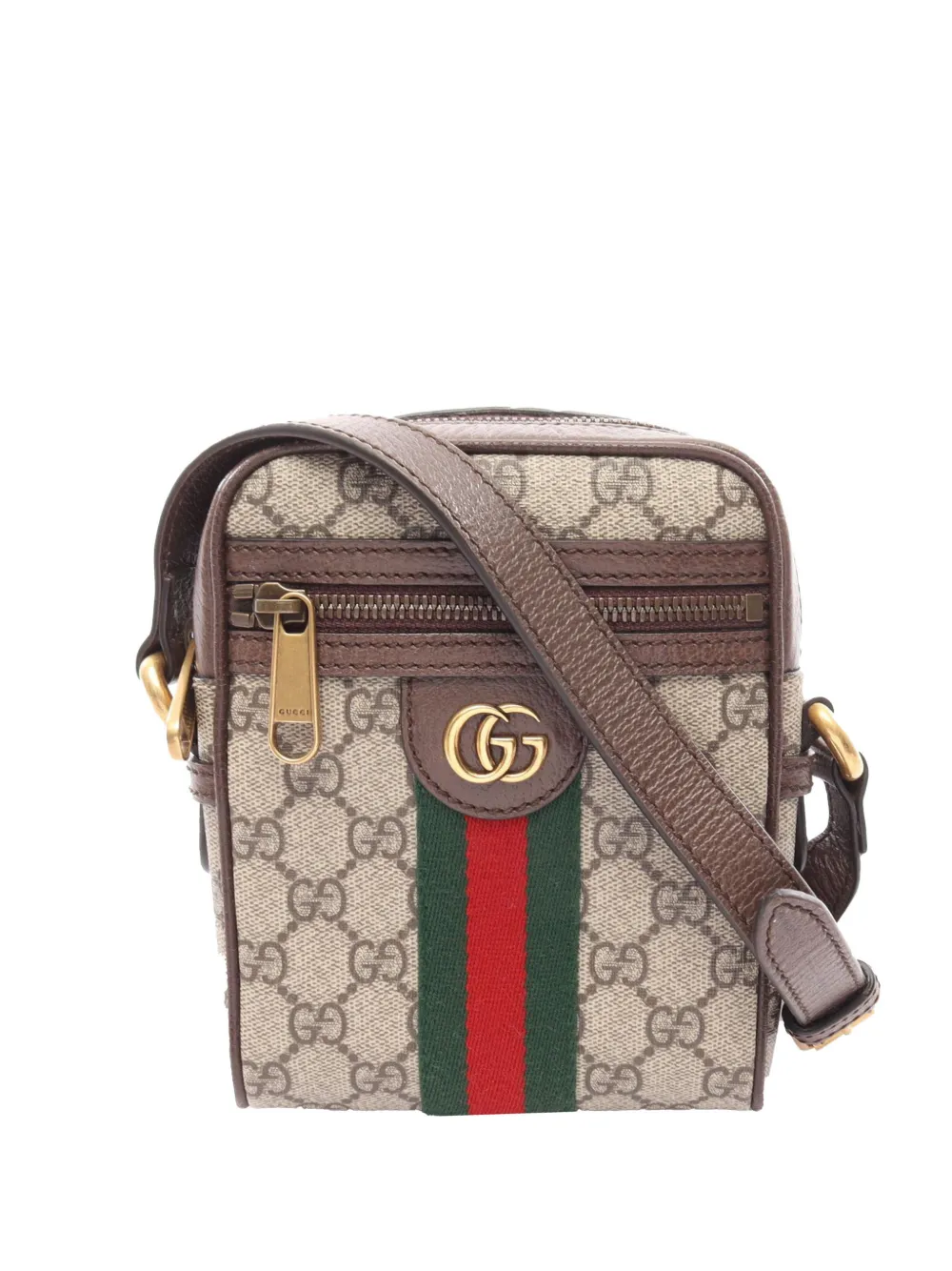 Gucci Pre-Owned 2000-2015 Mini GG Supreme Web Ophidia crossbody bag - Toni neutri