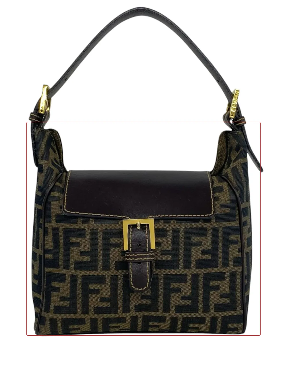 Fendi Pre-Owned 2000-2010 Zucca Canvas shoulder bag - Marrone