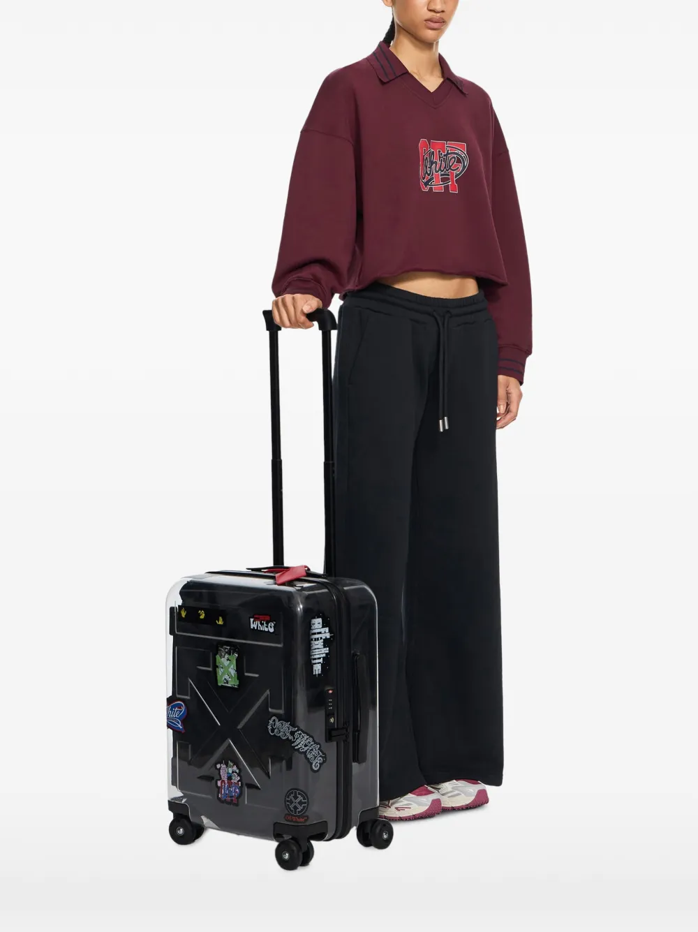 Off-White Quote Arrow trolley + stickers Wit