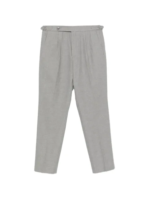 BOSS pleated side-adjuster trousers