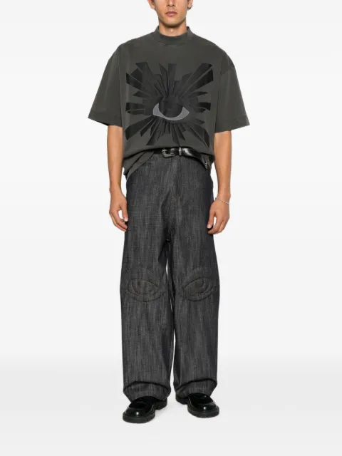 House of errors graphic-print high-neck T-shirt
