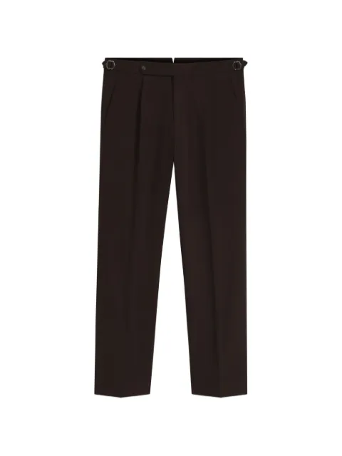 BOSS patterned tapered-fit trousers in italian cotton