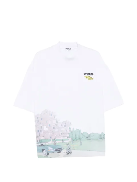 House of errors graphic-print high-neck T-shirt