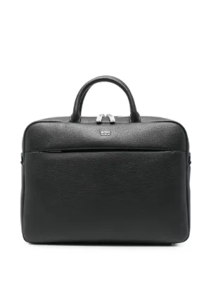 Zegna レザー ビジネスバッグ | ブラック | FARFETCH JP