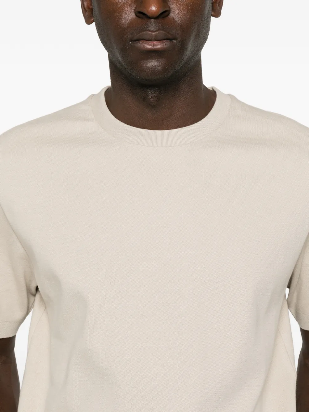 Herno T-shirt met ronde hals Beige