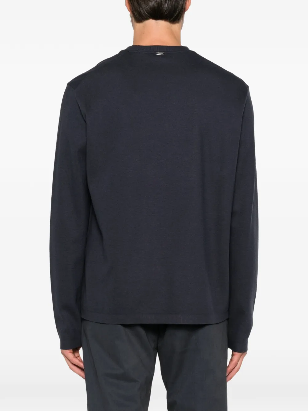 Herno crew-neck long-sleeve sweater Grijs