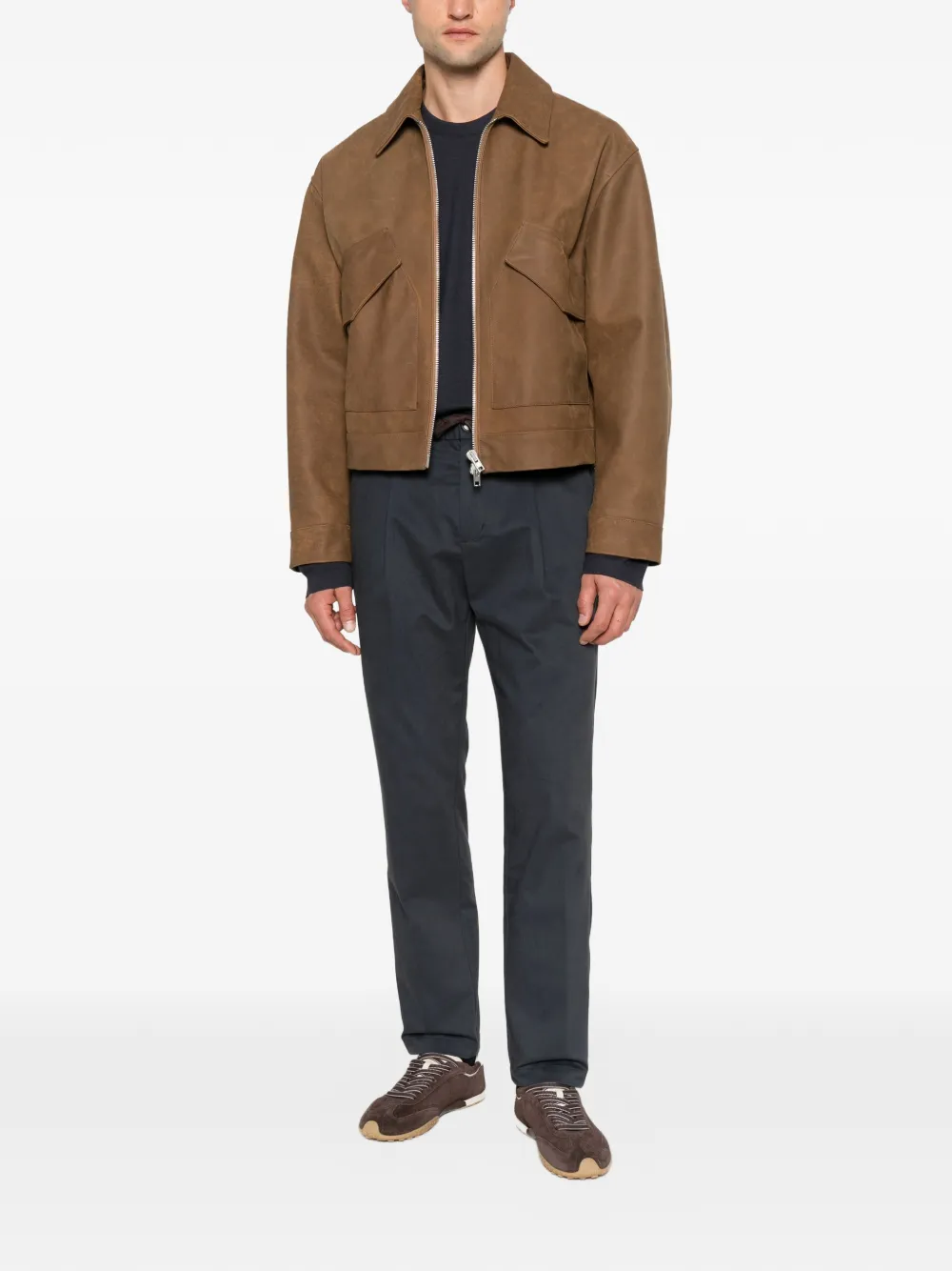 Herno crew-neck long-sleeve sweater Grijs