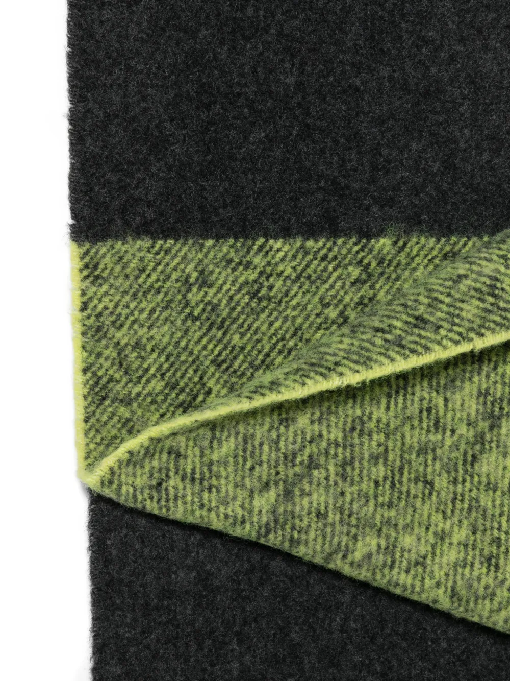 Paul Smith Sjaal met colourblocking en franje Groen