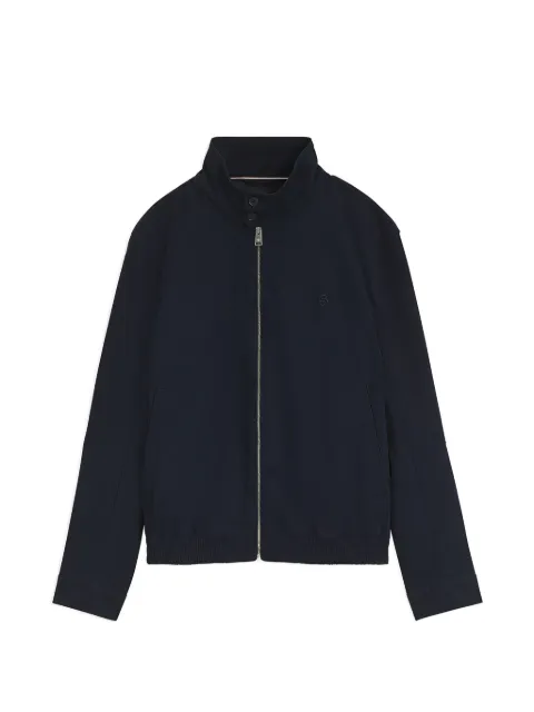 BOSS water-repellent jacket in mercerised stretch cotton