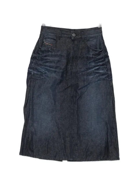 Diesel faded denim skirt