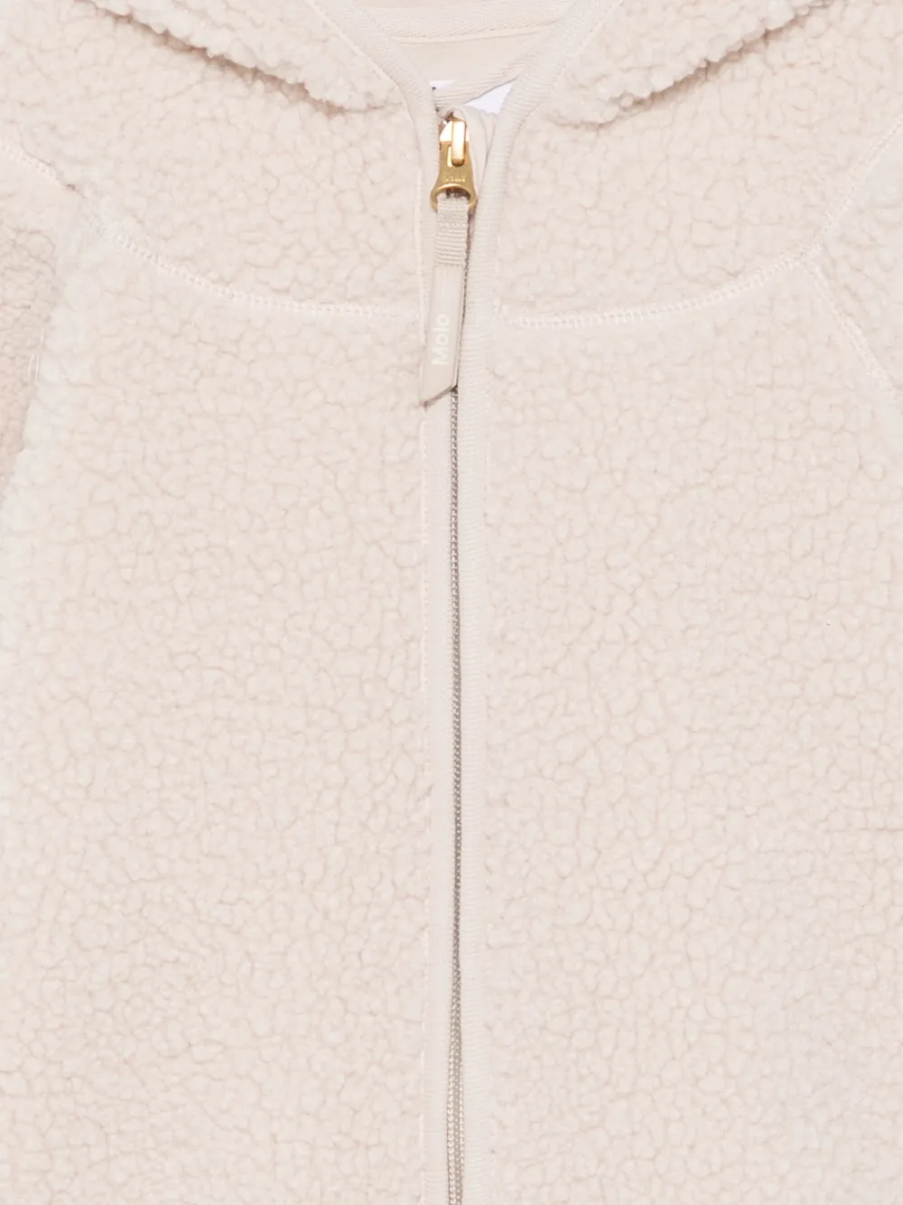 Molo Romper met capuchon en rits Beige