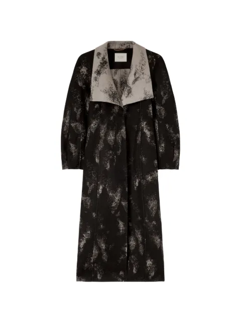 RETORI hourglass jacquard coat