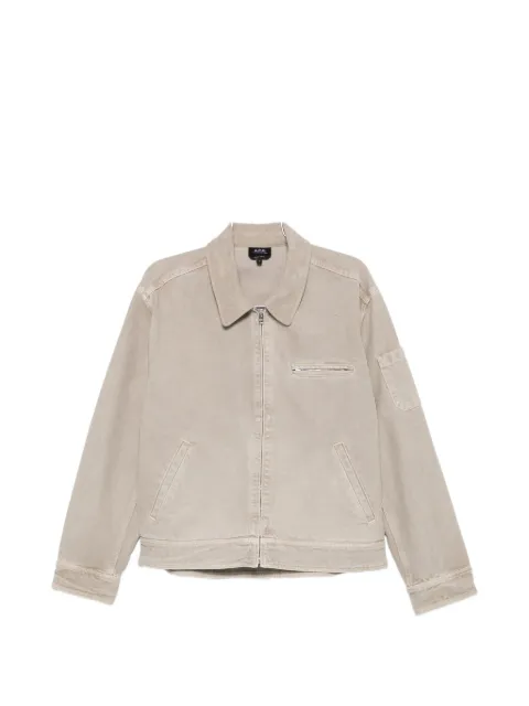 A.P.C. zip-up corduroy-collar jacket