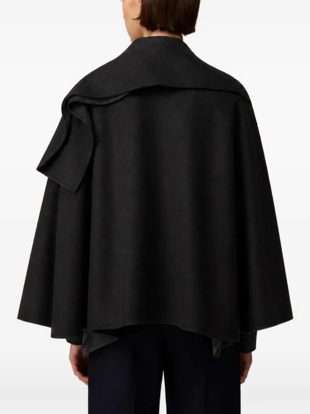 Retori Shawl-collar Wool Coat In Black